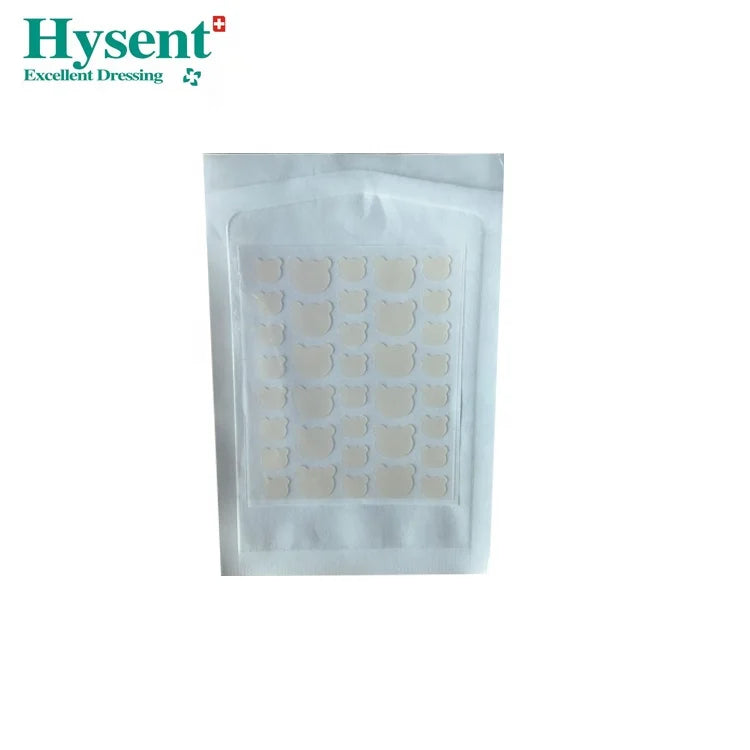 OEM Wholesale Bear Shape Transparent Colour Acne Patches  Hydrocolloid Acne Pimple Patch Invisible Removing Makeup for Zit Cover