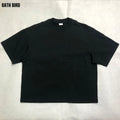 Custom DTG Printing Logo Streetwear T-shirt Men's Oversized Plain Blank T Shirt Wholesale Heavyweight Cropped Boxy Fit Tshirt