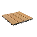 Easy to Install Wpc Interlocking Composite Paving Tiles for Garden Terraces