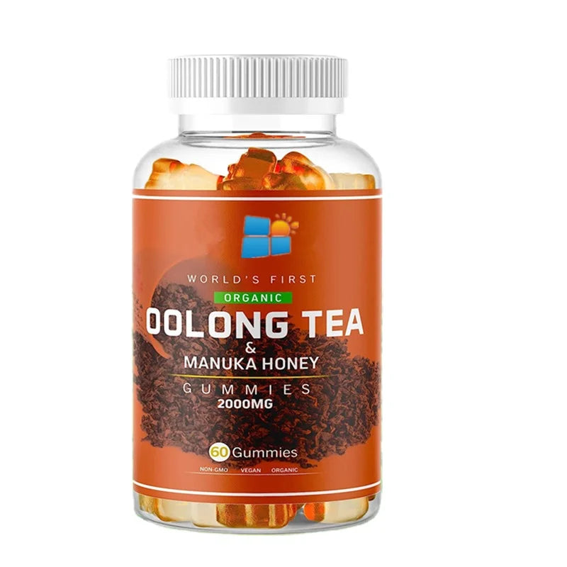 OEM/ODM/OBM Vegan Oolong Tea Gummies Manuka Honey Organic Chinese Oolong Black Tea Organic Dietary Supplement