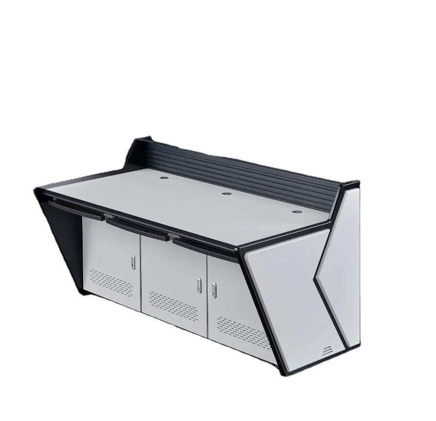 Modern Stainless Steel Convertible Operator Console Control Room Combined Table Customizable Desk