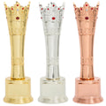 Special Offer High Quality Custom Gold Metal Generic Trophy with UV Offset Silk Screen Printing Techniques JS57