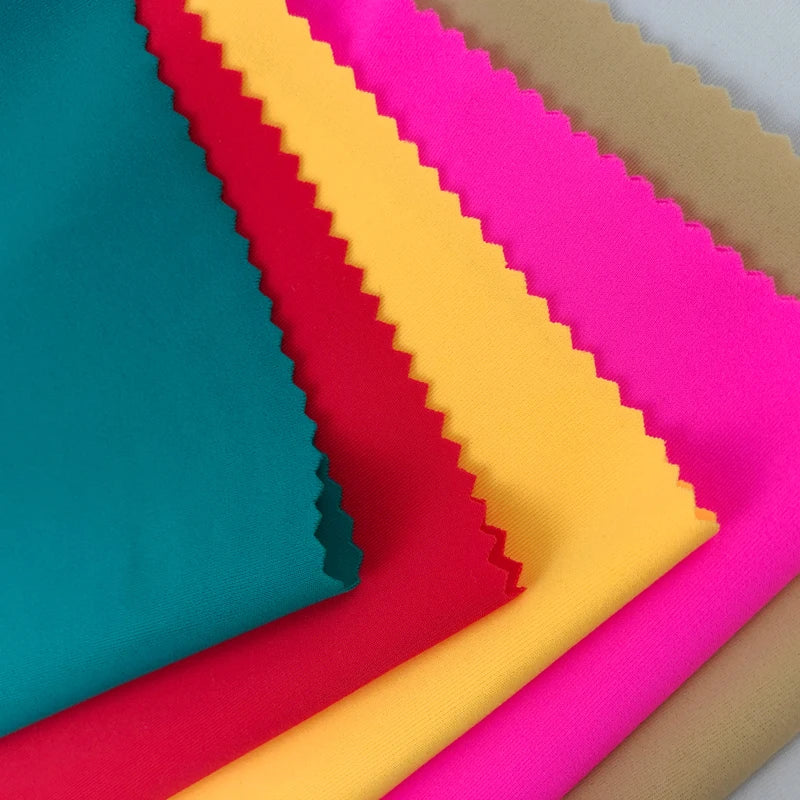 Wholesale Soft Knitted Swimwear Spandex Fabric 80% Nylon 20% Spandex 4 Way Stretch
