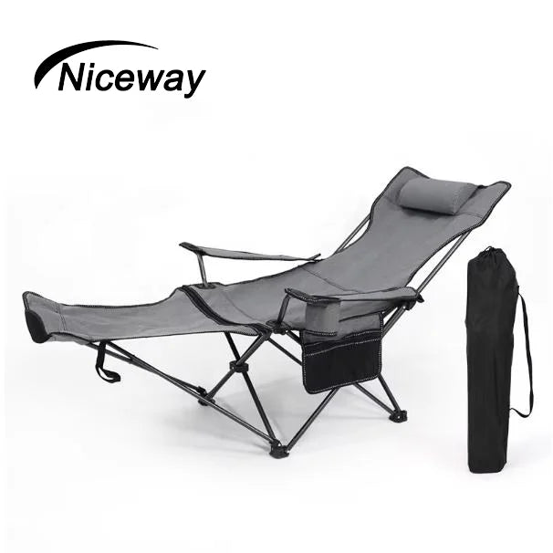 Wholesale Outdoor Furniture Multi-function Portable Folding Recliner Camping Chair With Carry Bag Beach Chair
