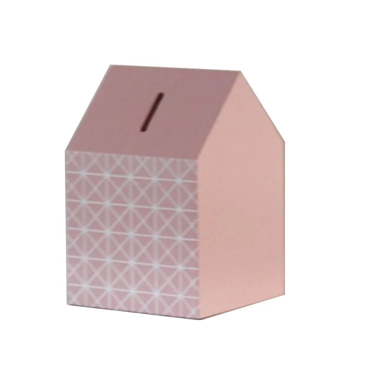 Accept Customized Colorful Painted Wall Hanging Wooden Piggy Bank Money Box Love Theme Souvenir Recyclable Materials