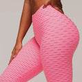 Scrunch Butt Yoga Leggings Shirred Texture Tight Yoga Pants Butt Lifter High Waist Yoga Leggings for Workout