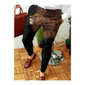 Latest Men's Striped Skinny Business Formal Dress Pants Casual Trousers With Mid Waist Fashionable for Sring Seasons