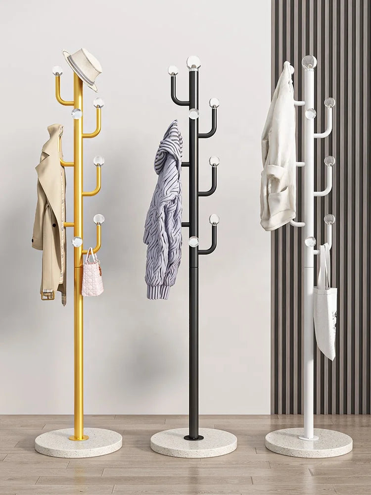 Modern Disc Shaped Hanging Metal Iron Handmade Hat Rack with 10 Hooks Easy Assembly Durable Design for Household Commercial Use