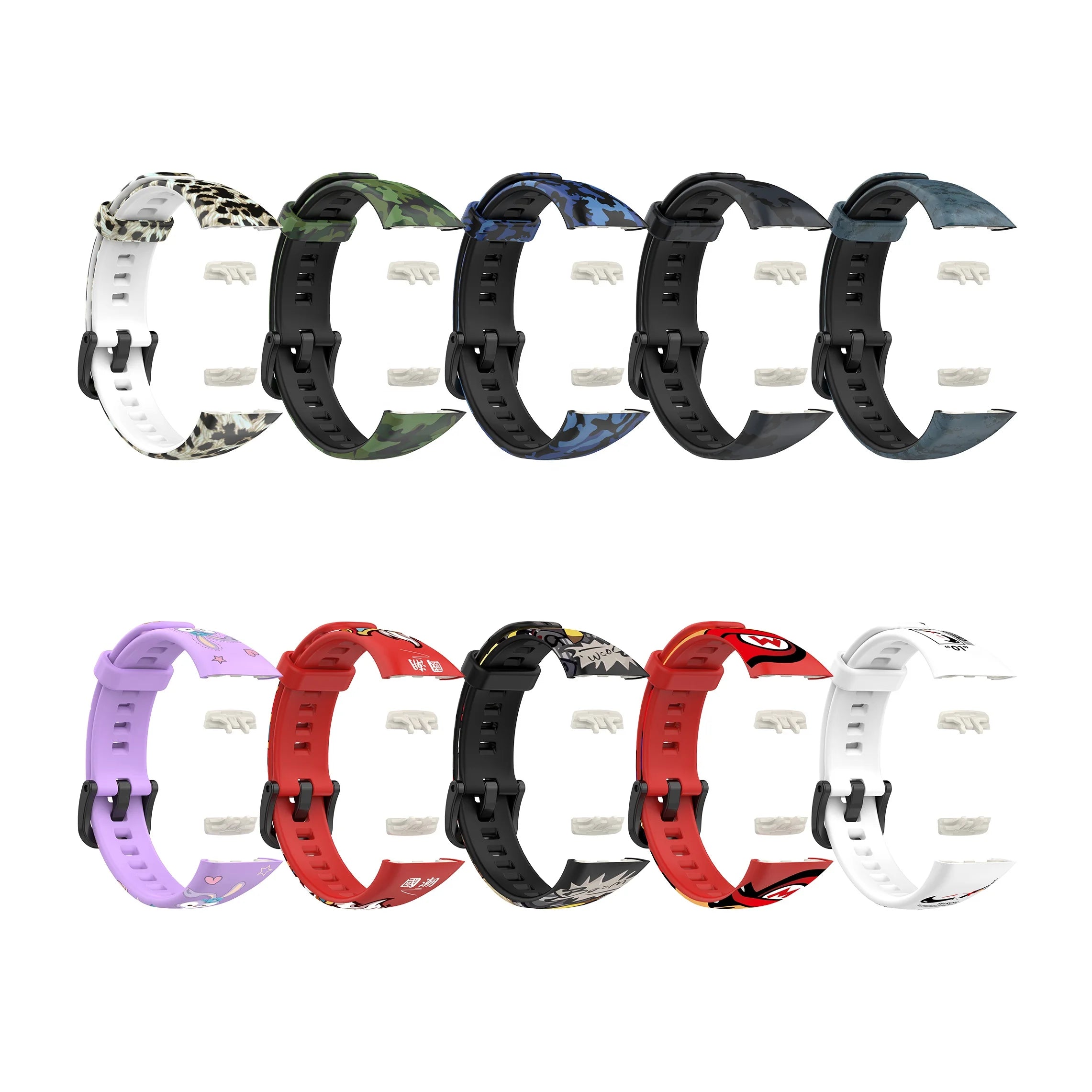 ShanHai Sports Silicone Wrist Strap for HUAWEI Band 6 and Honor Band 6 Bracelet Colorful Watch Band for Huawei6