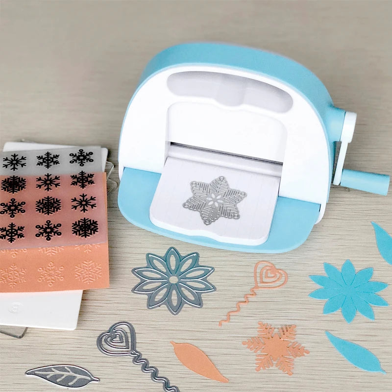 KAMEI KM-1830 Mini 3" Plastic Paper Cutting Die Cutting Embossing Machine with More Holes for DIY Hand