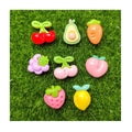 Flat Back Fruit Avocado Carrot Strawberry Lemon Cherry Resin Hair Accessories Jewelry Scrapbooking Making