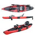 2022 Wholesale Fishing Boats 12ft Lldpe Kayak With Propeller Pedals Drive Fast