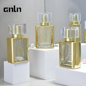 Manufacturer Wholesale 50ml Gold Bottle Customized Perfume Bottles Cosmetic Packaging Perfume Bottles