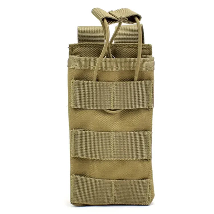 Tactical Molle Single Magazine Pouch with Waist Belt Mag Holster Cartridge Holder for Hunting Accessories