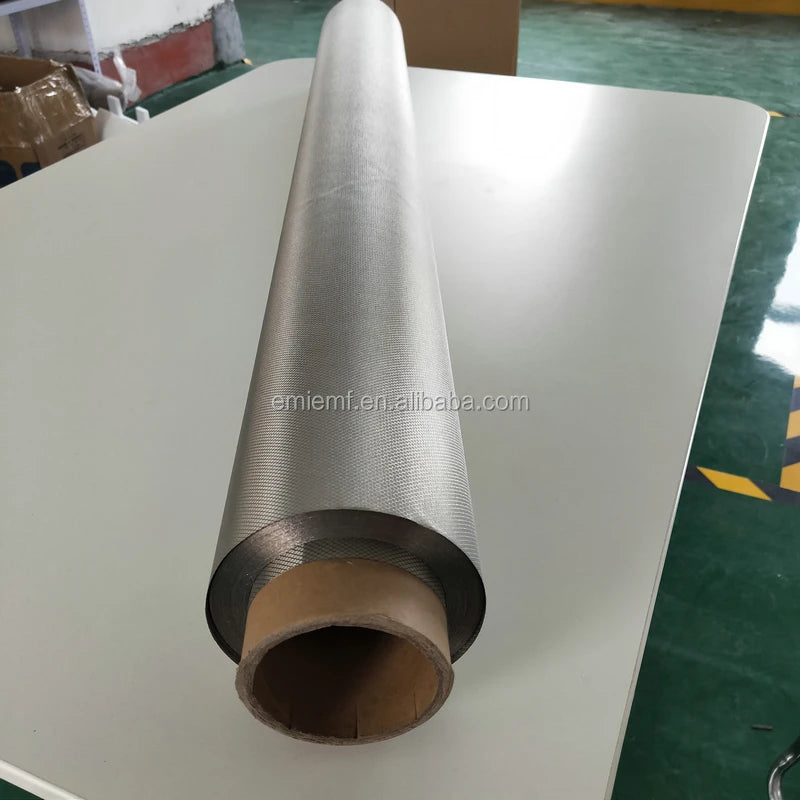 EMF Earthing Copper-Nickel Conductive Mesh Fabric Anti-Radiation Metallic Fabric