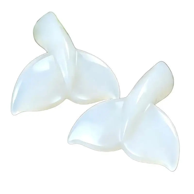 Wholesale Handmade White Opal Whale Tail Symbolize Abundance Fortune and Agility for Decoration