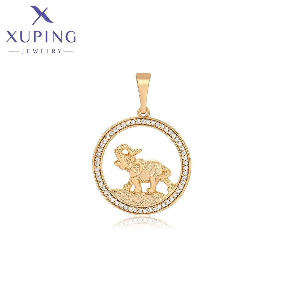 X000878131 Xuping Jewelry 18K Gold Plated Fashion Animal Elephant Pendant for Necklace