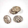 DIY Home use Customized Chakra Reiki Crystal Engraved Dalmation jasper Worry Stone