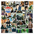 50PCS American popular movie stickers vinyl loki ring for Notebook Computer Guitar Luggage