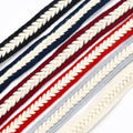 Deepeel AP538 15mm Garment Accessories Decorative Lace Ribbon Webbing Braid Cotton Twist Rope for Garment & Home Textile