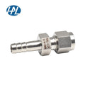 Stainless Steel Compression Tube Fitting with 3/8" Hose Barb Connector Gas Applications