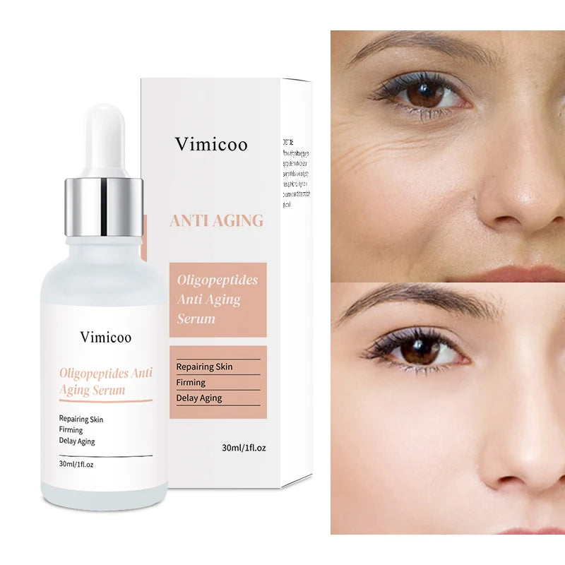 Private Label Face Skin Care Serum Organic Vegan Repair Hydrating Oligopeptides Moisturizing Facial Skincare Essence Serum