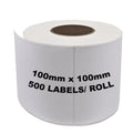 100x100mm Direct Thermal Label Self-adhesive Paper Sticker for Thermal Label Printer 4x4" Shipping Address Label Stickers
