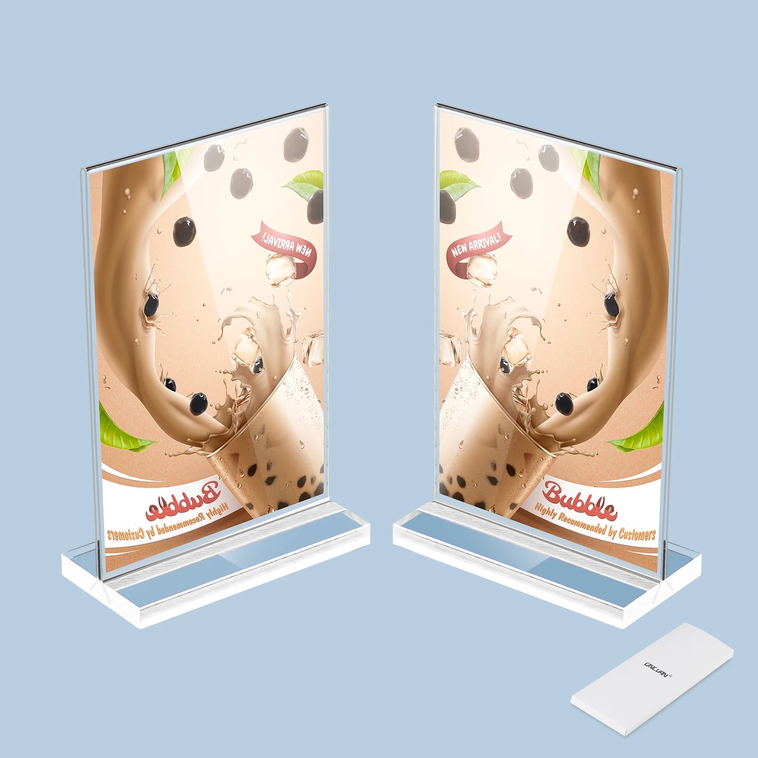 Good quality Clear acrylic table sign holder 4x6 inches sign holder acrylic small sign holders