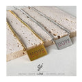 Carline Wholesale New Design Hope Letter Necklace for Women Jewelry Stainless Steel 18K Gold Plated Jewellery for Gift