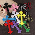 Colorful Custom Fabric Embroidery Fashion Iron on Cross Patch
