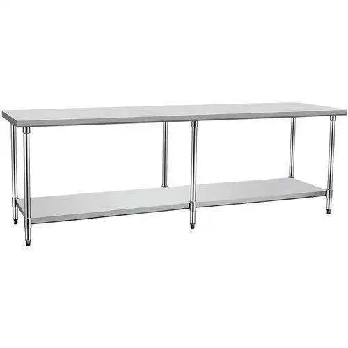 Hotel Restaurant Professional Manufacturer Portable Free Standing Stainless Steel Commercial Kitchen Food Processing Work Table