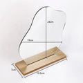 Makeup Mirror for Desk with StandAcrylic Desk Decor MirrorCute Room Decor Aesthetic Mirror Separable Wall Mounted Gift Mirror