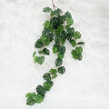 O-X007 INS Hot Sale Outdoor Artificial Turtle Leaf Rattan Plants 80cm Simulated Plant 55 Leaves Plastic Green Leaves Fence Vine