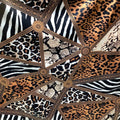 Hot Sale Vintage Prints Leopard Chain Satin Fabric Polyester Printed Satin Fabric for Dress