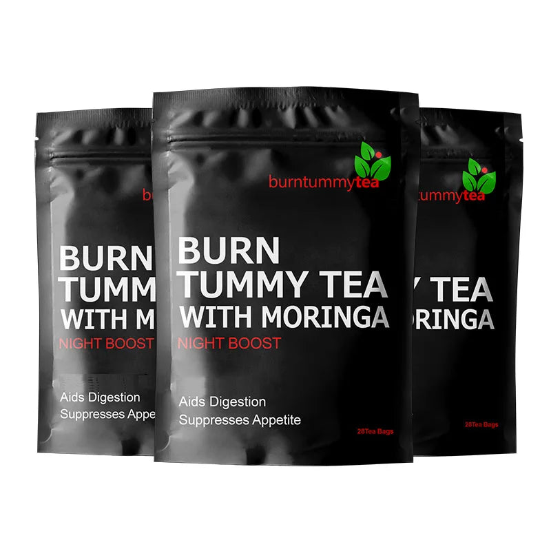 28 Days Natural Moringa Tea Detox Belly Teatox for Weight Loss Removes Waist Flab and Shoulder Fat for Adults