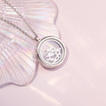DIY Letter and Birthstone Charm Floating Locket Pendant Necklace Memory Glass Window Locket Necklace