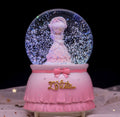 Cute Cartoon Crystal Ball Music Box Table Top Decoration and Creative Gift for Girlfriends Polyfoam Crafts