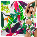 Colorful Digital Floral Printing Nylon Spandex Knitted Fabric for Swimwear