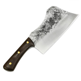 2021 Novelties 6.5 Inch Handmade Forged Stainless Steel Wooden Handle sharp Durable Butcher Knife