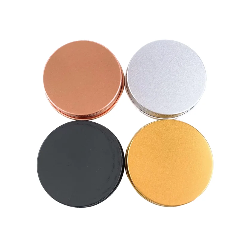 38-400 45-400 53-400 58-400 70-400 89-400 Unishell Caps Metal Lid Screw Caps for Jar Gold Silver with Liners Aluminum Bottles