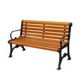 Outdoor Park Antique Plastic Wood Exterior Bench Seat Outside Street Bench Seating Public Garden Patio Chair Benches for Outside