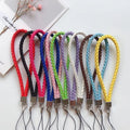 Cartoon Style Wool Mixed PU Leather Woven Mobile Phone Lanyard Key Camera U Disk Lanyard Case