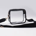 Keymay Low MOQ 9 Colors Outdoor Personal Transparent Purse Fashion Girl Weekend Shoulder Clear Crossbody Bag