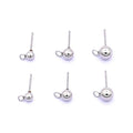 Stainless Steel Jewelry Accessories Ear Stud Diy Round Ball Earrings With Hanging