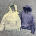 Custom Pullover Hoodie Jacket Acid Wash French Terry Sweatshirts Blank Cropped Boxy Vintage Acid Wash Distressed Hoodies for Men
