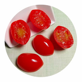 New Lovely 100Pcs/Lot PVC Artificial Tomatoes Figurines Lifelike Mini Cherry Tomatoes Models for Home House Kitchen Party Decor