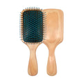 2025 New Design Eco-Friendly Bamboo Wood Hairbrush Cushion Bristle Hair Detangling Brush Wholesale Nature Paddle Brush
