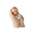 New Odorless Mother's Hand Eco-Friendly Silicone Candle Molds with Abstract Face Fondant Design Opp Bag