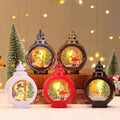 Qualisub Decoration Plastic and Acrylic LED Storm Lantern Light Blanks Sublimation Christmas Ornament Lights for Custom Printing