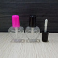 6ml Heart Star Shape Empty Plastic PETG Lip Gloss Tube with Wand Liquid Cosmetic Container